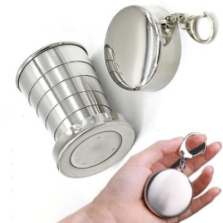 لیوان تاشو استیل کوهنوردی